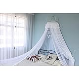 Prinzessinnen-Betthimmel für Mädchenzimmer, Quasten, versteckter Schleier, Zelt, Kinderzimmer, Dekoration zum Spielen, Lesen, Schlafen als hängendes Hausschloss