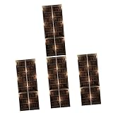 DOITOOL 4 Paar Türaufkleber Abnehmbare Wandaufkleber Bodendekoration 3D-Kunstaufkleber Gefälschte Tür Türaufkleber Abnehmbare Türaufkleber Pvc-Bücherregal-Türaufkleber