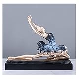 ASIORI Skulpturen, Figuren, Dekor, Skulpturen und Figuren, Heimbüro-Dekor for Frauen, Harz, wunderschöne Ballett-Tänzerin-Statuen, for Tänzerin, Wohnzimmer, Schlafzimmer, Bücherregal, TV-Stän