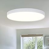 CBJKTX LED Deckenleuchte Flach Deckenlampe - Weiß 17W Wohnzimmerlampe IP44 Wasserdicht badezimmerlampe Runde Modern Küchenlampe für Küche Wohnzimmer Badezimmer Schlafzimmer Flur Balkon