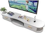 Schwebender TV-Ständer Wandmontage Medienkonsole Schwebender TV-Ständer Komponentenregal TV-Schrankregal Holz Medienregal TV Set-Top Box Regale (Farbe: B Größe: 120 cm) (C 120 cm)