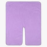 YOGAES Superweiches Mikrofaser-Gesichtshandtuch-Set, U-Form, perfekt für Spa, 3-teilig, zum Entfernen des Gesichtswickels, Lila, 50 x 40 cm, 3-teilig