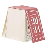 Amosfun 1 2024 Mini-Tischkalender Bürodekoration Taschenkalender Dekoration Für Tisch 2024 Tischkalender Tischstaffelei-Kalender Geschäftsplaner-Kalender Praktischer Tischkalender