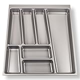ORGA-BOX® II Besteckeinsatz für Nobilia 50er Schublade bis 07/2012 (462 x 405 mm BITTE MESSEN SIE IHR SCHUBLADENINNENMAß!) silbergrau
