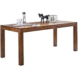 FineBuy Design Esstisch Holz Massiv 120 x 60 x 76 cm | Moderner Esszimmertisch Sheesham Palisander für 4-6 Personen Massivholz | Holztisch Rechteckig | Landhaus Esszimmer Möbel