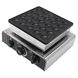 Weikeya Kleiner Pfannkuchen-Grill-Bäcker, Mini-Pfannkuchen-Maker, Wasserdichter Netzschalter 850 W für die Küche (EU-Stecker 220V)