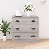 DCRAF Möbelset Sideboard grau Sonoma 70x35,5x67,5cm Engineered Wood