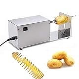 ZXX. Elektrische Kartoffel-Spiralschneider, Kartoffel-Tornado-Aufschnittmaschine, Edelstahl-Gemüseschneider, Schneidemaschine, für die köstliche Snackherstellung
