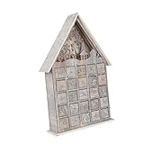 OSALADI Dekorative Lichter Holzdekor Schreibtischdekor Krippenspielzeug Für Kinder Holz Adventskalender Weihnachtskalender Dekoration Weihnachtstischdeko Weihnachtstischschmuck 1Pc