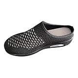 Herren-Hausschuhe Hinten Geschlossen Leichte Weite H Schlappen Damen Bequeme Herren Gartenschuhe Vorne Geschlossen Strand Gartenclogs Airfoot Elegant Pantoletten Hausschuhe Sommer Mesh