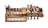 Whiskyregal Wandbar Whiskeyregal rustikal Getränkespender Schnaps Gin Whiskey Whisky Palettenmöbel Schnapsregal Weinbar Wandregal Weinregal