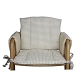 Sitzkissen Ersatzbezug 4tlg beige kariert für Tip Top/Comfort Herlag