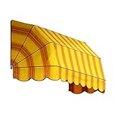 Tendeevolution Tenda da Sole a cappottina 4 RAGGI per Balcone da Esterno Parasole Impermeabile tempotest parà varie misure e colori (L. 150 X S. 100)