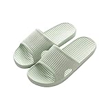 Alitopo Damen und Herren rutschfeste Slipper, leicht, flache Sandalen zum Reinschlüpfen, Duschsandalen Haussandalen, weiche Flip-Flop-Schuhe für Innenbereich, Haus, Garten, Badezimmer, Pool