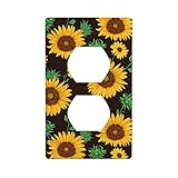Schöne Sonnenblume, stilvolle und langlebige bedruckte Lichtschalter-Panel, ideal für private und gewerbliche Bereiche