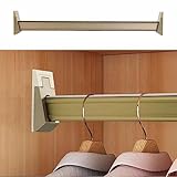 Kleiderstange Schrank Rohr Garderoben Stange Wohnmobil/Kleiderschrank/Waschküche An Der Wand Montierte Kleiderstange, Robuste, Schneidbare Kleiderstange Aus Metall Zum Aufhängen Mit Halterungssätzen