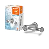 LEDVANCE BATHROOM Toilettenpapierhalter mit Nachtlicht, 0,18W, 10lm, warmweißes Licht mit 3000K, Batterie inklusive, Tageslicht- & Bewegungssensor, lange Lebensdauer, Schutzklasse IP44, energiesparend