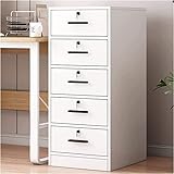 JECT Aktenschrank, Büroschublade, Bodenschrank, abschließbarer Unterschrank, Schublade, Büroschrank, vertikaler Aktenschrank (Color : Gray)