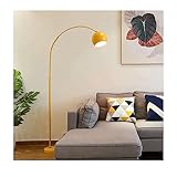 AAMNA Moderne Bogen-Stehlampe aus Schmiedeeisen, verstellbarer Arm, Arbeitslampe, Lese-LED-Stehlampe mit hängendem Lampenschirm für Wohnzimmer und Schlafzimmer