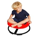FERUERW Autismus-Kinder-Swiel-Stuhl, sensorischer Spielzeugstuhl, Karussell-Drehstuhl, sensorischer Stuhl für Kinder, Training der Körperkoordination, drehender Kinderstuhl, Metallbasis, rutschfest,