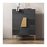 Kommode Schrank Kommode for Schlafzimmer mit 5 Schubladen, moderne Schubladenkommode aus Holz mit Edelstahlfüßen, Kommode mit geräumiger Stauraumkommode for Schlafzimmer und Wohnzimmer Beistellschrank