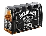 Jack Daniel's Old No. 7 Tennessee Whiskey - Karamell, Vanille und Noten von Eichenholz - 10 x 50ml / 40% Vol.