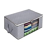 Stauraum unter dem Bett Unter Bett Aufbewahrungstaschen untergeordneter Kleidung Organizer |Verstärkte Griffe & Reißverschluss |Stapelbare Organisation und Lagerbehälter für Schlafzimmer
