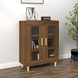 BULANED Sideboard, Schlafzimmer Kommode, KomodenFlurmöbeln, KüchenFlurmöbeln, Commode, Flurkommode, Flurmöbeln, Schlafzimmerkommode, Braun Eichen-Optik 69,5x34x90 cm Holzwerkstoff