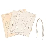 YARNOW 3 Stück Holzkaninchen-Ornament Schreibtischdekoration Esstisch Spielzeughase Ostern Tischdekoration Osterhase Figur Hausdekoration Osterdekoration Holzhase