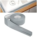 Flintronic Weichsockelleiste, 19 x 19mm 10m Weichsockelleiste Selbstklebend für Küche und Badezimmer, Selbstklebende Abschlussleiste aus PVC, Flexible Knickleiste - Fugendichtungsband