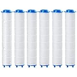 6 Stück PP Baumwolle Filter für Duschkopf Entfernung von Chlorresten, PP Sediment-Kartusche gefiltert, 9,5x2 cm Universal Saubere Wasserkernkern Baumwollkern für Regenduschkopf, Regenduschkopf