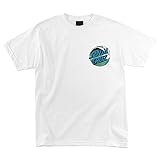 SANTA CRUZ Herren S/S T-Shirt Wave Dot Skate T-Shirt, Weiss/opulenter Garten, L