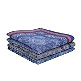 3 Stück/Set Herren Baumwolle Taschentuch Gradient Farbe Wand Ziegel Plaid Muster Einstecktuch für Hochzeit Party Geschenk Zufällige
