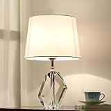HYQHYX tischlampe grün Kristall-Tischlampe, Schlafzimmer-Nachttisch-LED-Licht, 3 Farbwechsel-Dimmung, geeignet für Schlafzimmer, Büro, Bar, Hochzeit(Color:White,Size:a)
