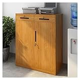 TUBBEK Aktenschrank Büro Niedriger Schrank Datenschrank Gutscheinschrank Übertragungsschrank Mehr Stauraum (Farbe: Grau2, Größe: 109x40x90cm)