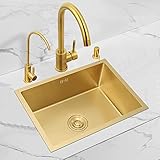 Edelstahl-Unterbauspüle, Küchenspüle, Boden- oder Unterbaumontage, leicht zu reinigen, geeignet für Garage, Esszimmer, Küche