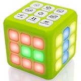 Tevo Cubeit – blinkender Würfel, Memory und Gehirnspiel, 7in1 Handspiele für Kinder – elektronischer PuzzleSpielwürfel – STEM Spielzeug für Jungen und Mädchen – GehirnTeaserPuzzles für Kinder