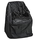 Hemore Gartenstuhlabdeckungen, wasserdichtes Oxford-Stoff-Stapelstuhlabdeckung, UV-resistente Stühle Beschützer, Winddichte, reißfeste Stuhlabdeckung für Außenstuhl (65x65x120 cm)