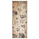 wunderlin Läufer Flur Teppich Küche Collection Waschbarer Modernes Design, Wertvoll Verwenden Für Teppichlaeufer, rutschfest und Küchenläufer | Nützlich Küchenteppich Waschbar (Coffee Time, 60x150)
