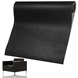 Ddff Leder Reparatur Set Patch Kit, 60 x 137cm Selbstklebend, Patch, Kunstleder Selbstklebende für Sofas, Autositze, Bürostuhl, Kopfteil (Schwarz), M