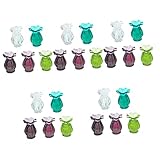 Toyvian 25 Stück Pflanze Fee Pflanzer Mund Dekoration Modell Mikro Requisiten Szene Puppenhaus Möbel Töpfe Topf Dekorationen Mini Spielzeug Dekor Vasen Flasche Nachahmung Blumenform