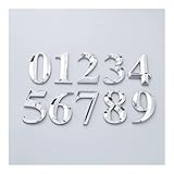 Großes 3D-Schild, Adressschild, For Wohnkultur, Adressschild, Ziffern, Hoteltür, Aufkleber, Schild, Hausnummer (Color : 5, Size : 5cm)