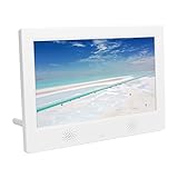 10-Zoll-Digitalfotorahmen, Intelligenter Digitaler Bilderrahmen mit Fernbedienung, Elektronischer Fotorahmen, Unterstützt Videobild, Musikuhr, Kalender (EU-Stecker AC9-240V)