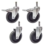 Möbelrollen, Universal-Möbelrollen, 10,2 cm (4 Zoll), Speisewagen-Lenkrolle, Mahlzeit-Rad-Einsatz, Haus-Mopp-Auto, Esszimmer-Auto-Rad, Ersatz-Fußrad, robuste Lenkrollen, Lenkrolle