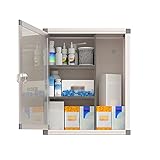 AAOCLO Medizinischer Schrank, Wandschrank, Schrank, Schließfach mit Regalen und abschließbarer Hausapotheke, Hausapotheke, Aufbewahrungsbox Bequem und praktisch (Size : 300x110x270mm)