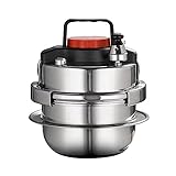 304 Edelstahl Outdoor Camping Tragbare Mikro Schnellkochtopf Haushalt Schnelle 5-minütige Topf Mini Schnellkochtopf Kochen