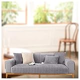 Starensky Sofabezug, Nicht Leicht Zu Verblassen Sofa Slipcovers, Couch Abdeckungen FüR Schnittsofa Haustier Kind Schutz,Gray-90×90CM