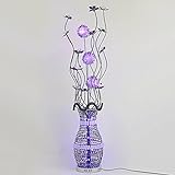 FLYIFE Stehlampe Vase Led Stehlampe, Wohnzimmer Schlafzimmer Vertikal Personalisierter Couchtisch Alumibeleuchtung Stehleuchte/Foot Switch