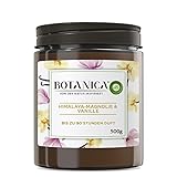 Botanica by Air Wick Große Duftkerze XL - Bis zu 90 Stunden - Duft: Himalaya-Magnolie & Vanille - Nachhaltig hergestellt mit natürlichen Inhaltsstoffen - 1x500g Kerze im Glas