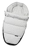 Gesslein 715731000 Baby-Nestchen, 731 Sterne grau meliert, warmes Kuschelnest/Fußsack für Neugeborene und Säuglinge, für Kinderwagen Wanne, Babyschale, Bettchen und Wiege, inklusiv Gurtschlitze